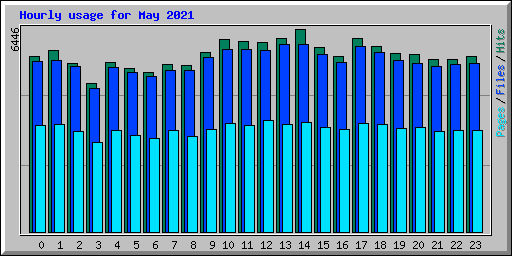 Hourly usage for May 2021