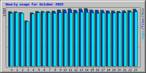 Hourly usage for October 2022